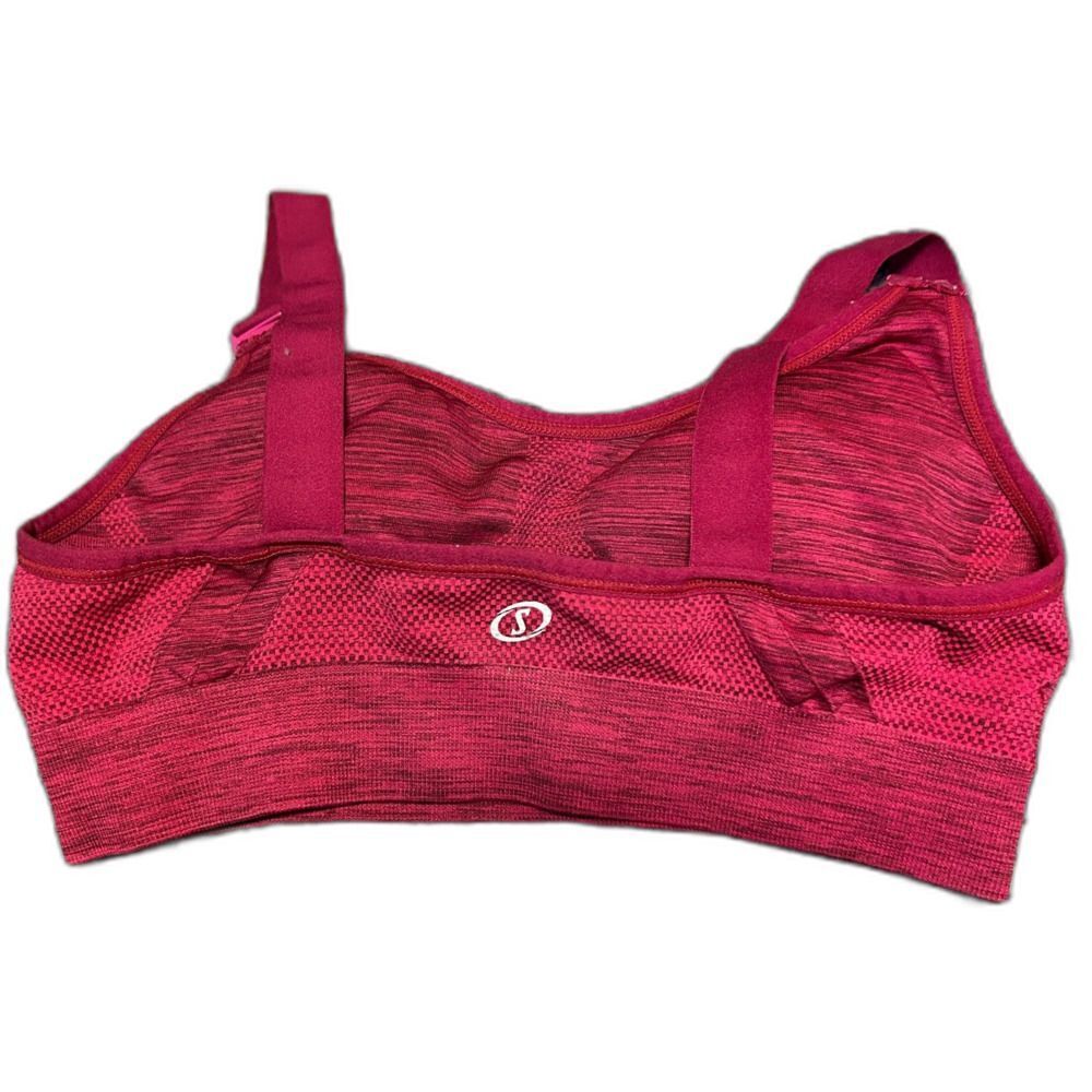 Spalding Pink Heathered Sports Bra M/M - Picture 3 of 7